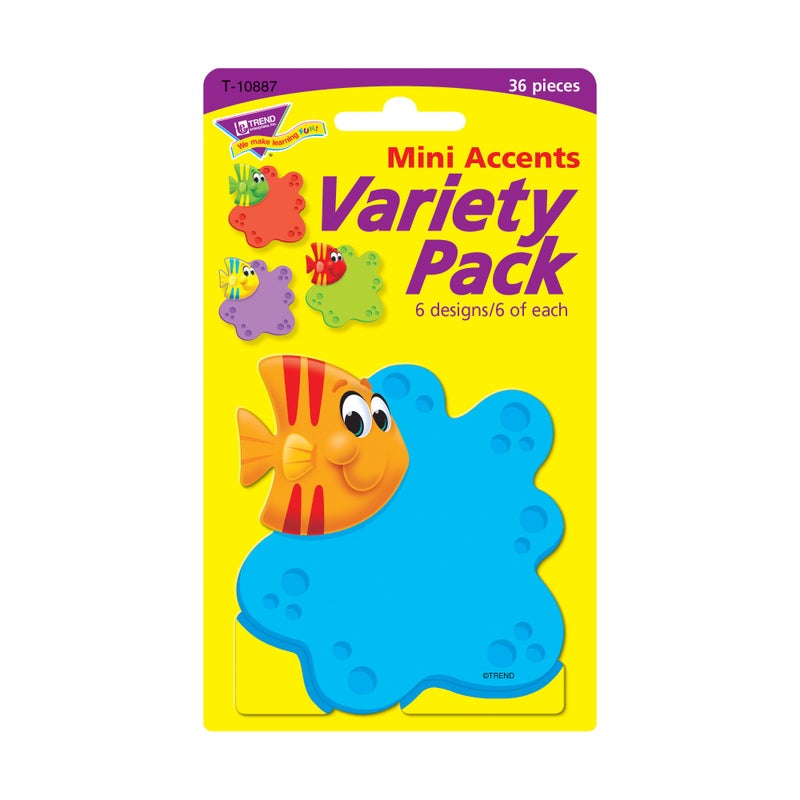 TREND enterprises, Inc. Sea Buddies School Fish Mini Accents Variety Pack, 36 ct - Image 2
